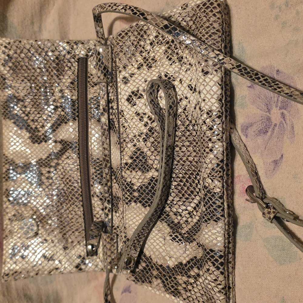 Lodis Elegant Python Pattern Clutch - image 3